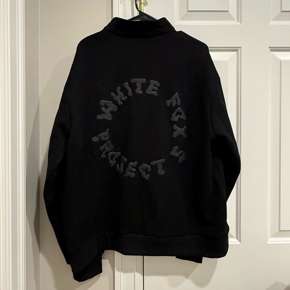 White Fox Black Quarter Zip Sweatshirt - Picture 4 of 4